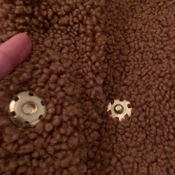 J. Crew Teddy Sherpa Coat Size XXS Cozy Chestnut Brown - Picture 6 of 11